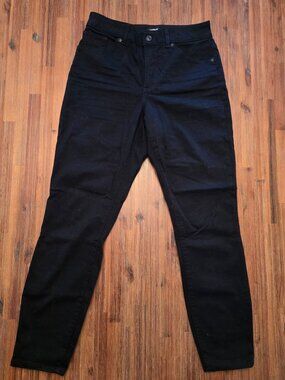 Express Black Curvy Skinny Jeans High Rise Size 6R